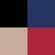 Schwarz+Marine+Khaki+Burgund