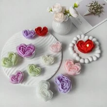 1 Khuôn silicon hình trái tim hoa hồng - trắng - Xem 3