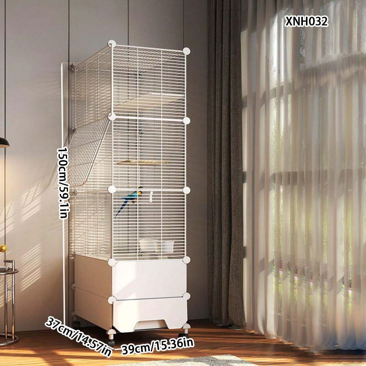 View of Extra Large Birdcage For Parrots, Home Use Overwintering Villa Sized ...