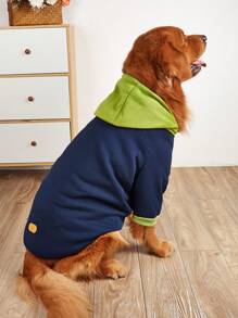 Basic Dog Hoodie - Soft And Warm Dog Hoodie Sweater, Puppy Winter Coat, Cold Weather Clothes For Medium Large Dogs