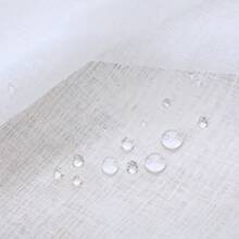 White Waterproof Transparent Outdoor Curtains - 2 Pieces Of Grommet Indoor Voile Sheer Curtains, Suitable For Living Room, Bedroom, Porch, Canopy, Cottage, Front Porch, Gazebo, Trellis, Backyard (54 X 84 Inches 54 X 84 Inches) - 白色 - 查看 5