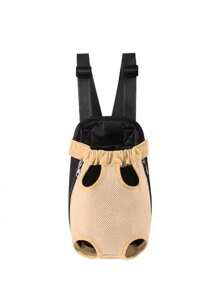 新款宠物背包猫狗专用前胸背包柔软透气网眼便携外出包狗包狗狗包猫包猫包小狗包防水保暖轻便简约大容量外出必备 - 彩色 - 查看 9