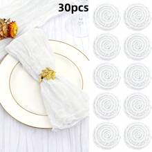 6/12/18/24/30 Pieces Purple Gauze Cheese Cloth Napkins, Multi-Color Optional Cheese Cloth Napkins Bali Cheese Cloth Napkins, Rustic Bohemian Lavender Napkins, Lavender Napkins For Family Dinners, Restaurants, Wedding Receptions, Dinners, Holiday Parties, Table Decorations