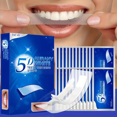 5D Teeth Whitening Strip Is Used For Teeth Care. The Whitening Strip Is Effective And Suitable For Teeth That Are Sensitive, Making Smiles Whiter. 7 Pairs/14 Pairs/21 Pairs