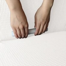 5-Seat Recliner Sofa Cover Jacquard Stretch Sectional For L Shape Corner Sofa Slipcover Anti Slip Protector Sectional Corner Sofa Couch Sofa Set For Living Room - 奶油白 - 查看 7