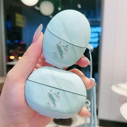 Mint Green Soft Silicone Protective Case Compatible With FreeBuds Pro/Pro2/Pro3 Bluetooth Earphones, Matte Anti-Fall Shell For 4i/5i/6i SE2/Clip 3/4/4e Series