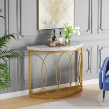 Tribesigns Sofa & Console Tables - White - View 5
