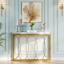 Tribesigns Sofa & Console Tables - White - View 9