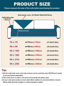 1 tấm bọc ghế sofa vải nhung kẻ caro hiện đại, bảo vệ ghế sofa thân thiện với vật nuôi, thích hợp cho phòng khách, phòng ngủ, văn phòng, mọi mùa - Màu Xám nhạt - Xem 3