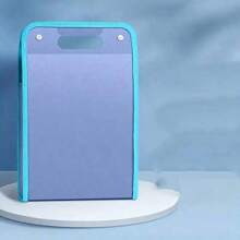 1 [Product Only Folder, Not Including Scene Image Accessories] A4 Folder, Vertical A4 File Manager With Handle, A4 Extended Waterproof Folder, Portable 13 Pocket Large Capacity A4 Letter File Folder, Suitable For Students, Business, And Travel - Multicolor - View 6