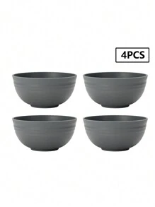 2/4/6/8 pièces Bol à céréales en plastique PP, convient pour la soupe, la bouillie, les pâtes et la salade, pour la cuisine à la maison et le pique-nique de camping, cuisine, cadeau de Noël