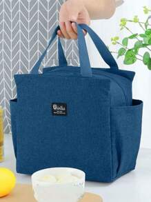 1 件韩国三角形保鲜冷藏袋防水尼龙便携式保温字母隔热早餐午餐储物袋方便盒手提食品容器学校收纳袋教师储物袋教室袋教室收纳袋圣诞礼物 - 彩色 - 查看 9