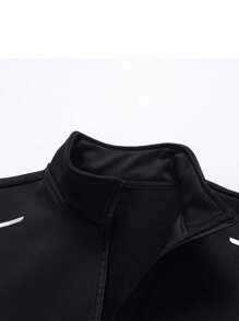 Set da abbigliamento sportivo termico per uomo, 2 pezzi composti da felpa con cappuccio e chiusura lampo e pantaloni della tuta casual da esterno per l'inverno