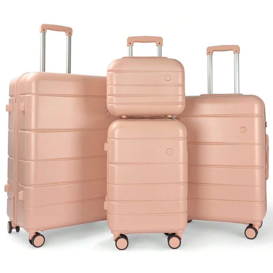 Best Choice For Long Vacation Luggage Set 4 Piece Luggage ABS Hardshell