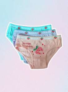 6 piezas/ Pantaleta para niñas, Bragas para niñas cómodas - Multicolor - Ver 2