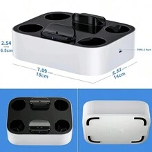 Fast Charging Dock Station For Playstation PS5 Controller With Safety Chip Protection And LED Indicator Lights - Efficient Charging: Quickly And Efficiently Charge PS5 Controllers - White - View 4