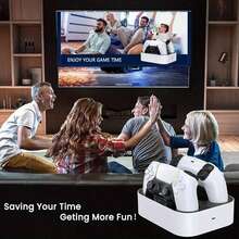 Fast Charging Dock Station For Playstation PS5 Controller With Safety Chip Protection And LED Indicator Lights - Efficient Charging: Quickly And Efficiently Charge PS5 Controllers - White - View 9