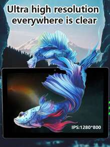 PEICHENG CP20 Pro WIFI平板电脑，Android 13系统，RK3562四核2.0GHz处理器/4GB内存+128GB存储空间/2MP+5MP双摄像头/10.1英寸IPS全高清显示屏/6000mAh电池，适用于在线课程、阅读/支持1TB TF卡扩展（不含适配器） - 黑色 - 查看 4