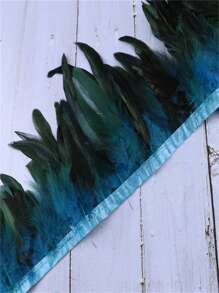 公鸡羽毛带子流苏穗饰边野鸡羽毛丝带缝纫装饰衣服婚纱针线装饰