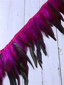 公鸡羽毛带子流苏穗饰边野鸡羽毛丝带缝纫装饰衣服婚纱针线装饰