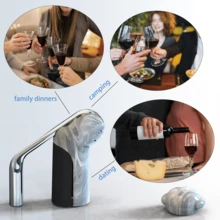 Juego abrebotellas de vino, abrebotellas de vino con cortador de cápsula de vino, espiral extra, vertedor de vino y tapón de vino, sacacorchos de palanca para botellas de vino (rojo)