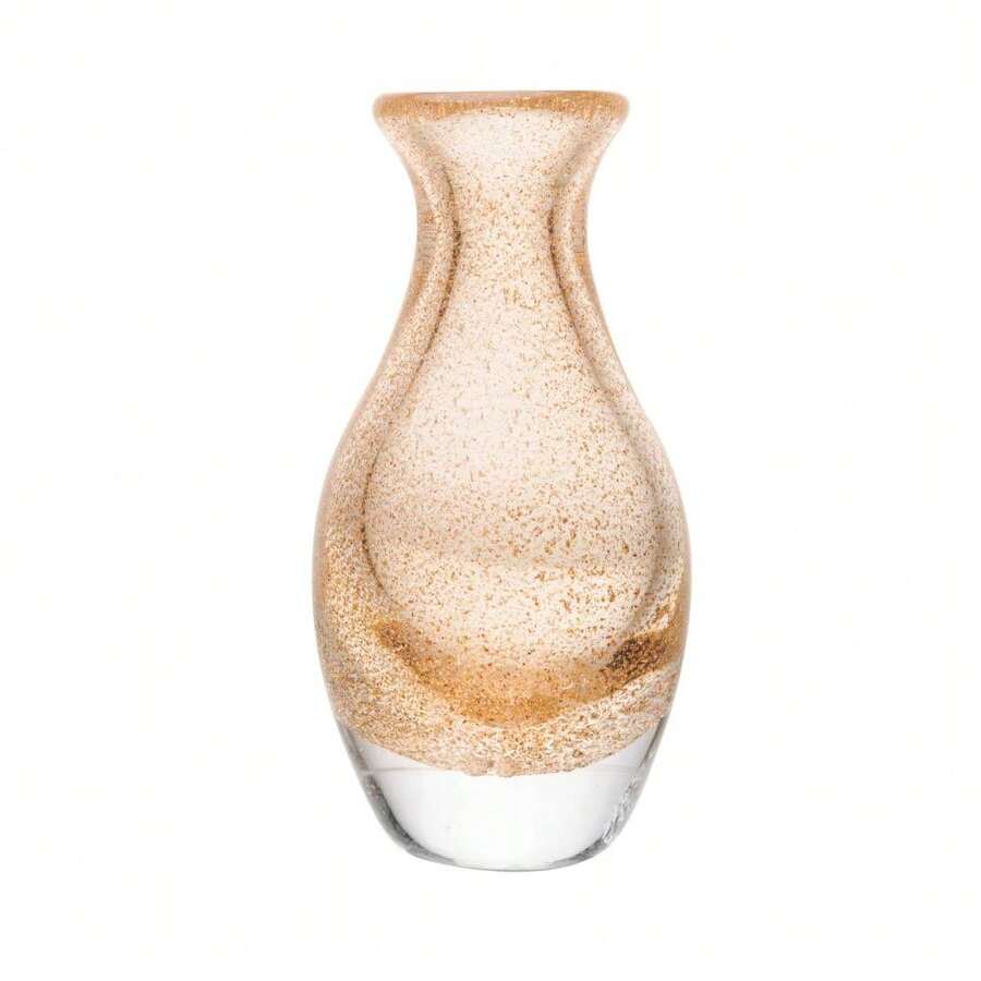 Wolff Italy Gold Glass Vase 10cm X 20cm - Vàng - Xem 1