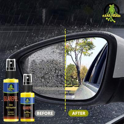JB-XPCS GLAREPEL Automotive Rain-Repellent Glass Spray, Long-Lasting Windshield Nano Hydrophobic Protective Coating