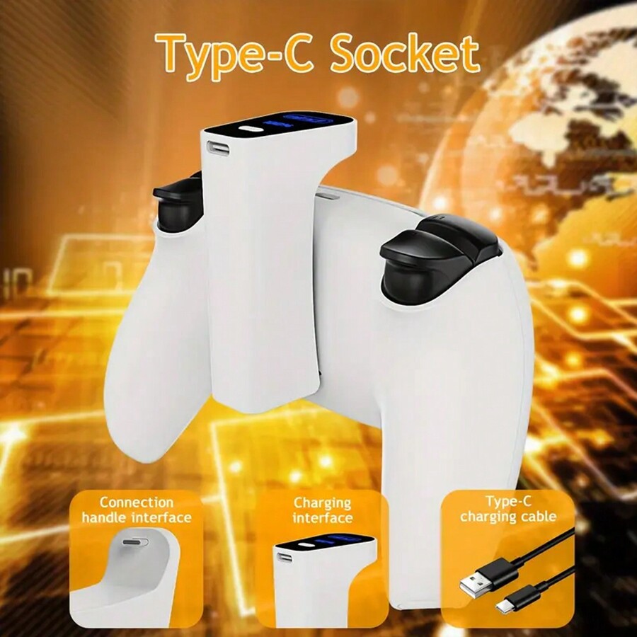 PS5 Controller Battery Life PS5 Controller Back Clip Battery Pack