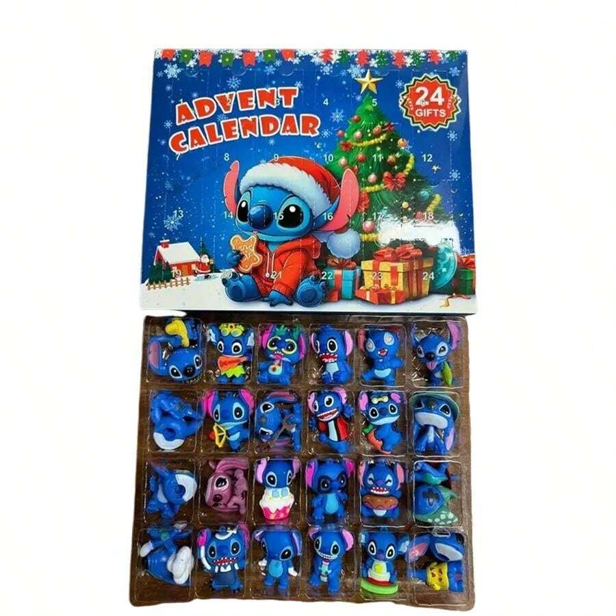 1Set Action Figure Christmas Countdown Calendar 24Piece Interactive