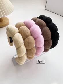 1 pieza Diadema retro de mujer con esponja en forma de nube, diadema de pelo con bordes anchos y alta presión, antideslizante para lavarse la cara, otoño, invierno, accesorios para el cabello, dulce y lindo, diadema, aros para el cabello, accesorios para la cabeza