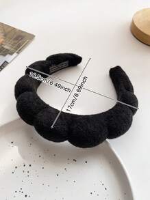 1 pieza Diadema retro de mujer con esponja en forma de nube, diadema de pelo con bordes anchos y alta presión, antideslizante para lavarse la cara, otoño, invierno, accesorios para el cabello, dulce y lindo, diadema, aros para el cabello, accesorios para la cabeza