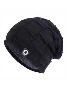 1顶男童加厚柔软弹力针织帽，儿童保暖冬帽，适合女孩冬季节日礼物 - 1PC - 查看 21