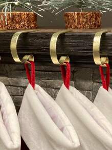 Gói 4 (Sắt rèn) - Treo tất Giáng sinh an toàn và chắc chắn trên lò sưởi dày tới 3 inch, Nhà, Trang trí Giáng sinh, Giáng sinh - Nhiều màu - Xem 6