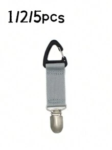 1/2/5个装旅行帽夹，可挂在手提包、背包、行李箱、户外旅行沙滩帽上，新款无弹力布帽夹，便携式帽子伴侣夹，旅行必备，绝佳礼品之选 - 彩色 - 查看 10