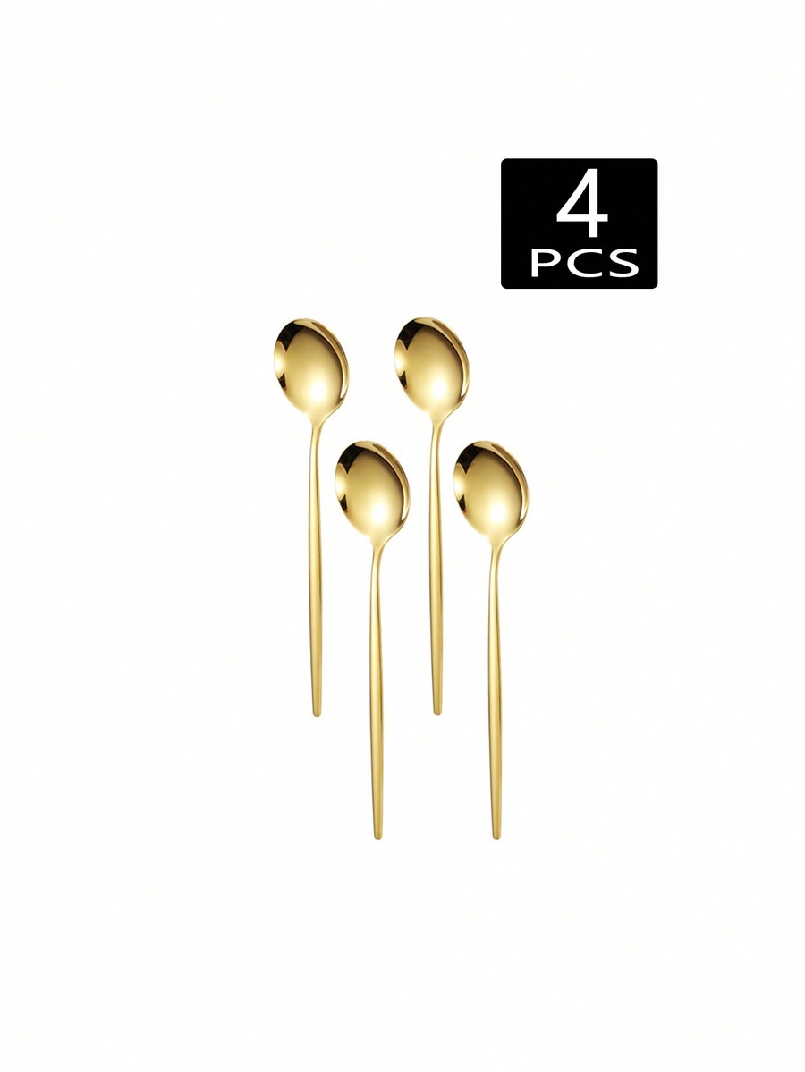 2/4/6/12Pcs Stainless Steel Coffee Spoon And Portuguese Dessert Spoon