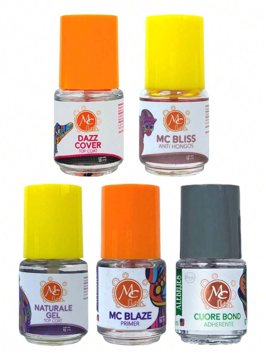 McNails 5 Essential Kit For Acrylic And Gel Nail Application. - Clear - View 1