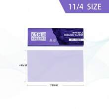 卷烟纸，卷烟纸 1 1/4 卷烟纸 - 未漂白卷烟纸 - 天然阿拉伯胶 - 78 毫米 - 1 册，每册 40 张纸 - 彩色 - 查看 5