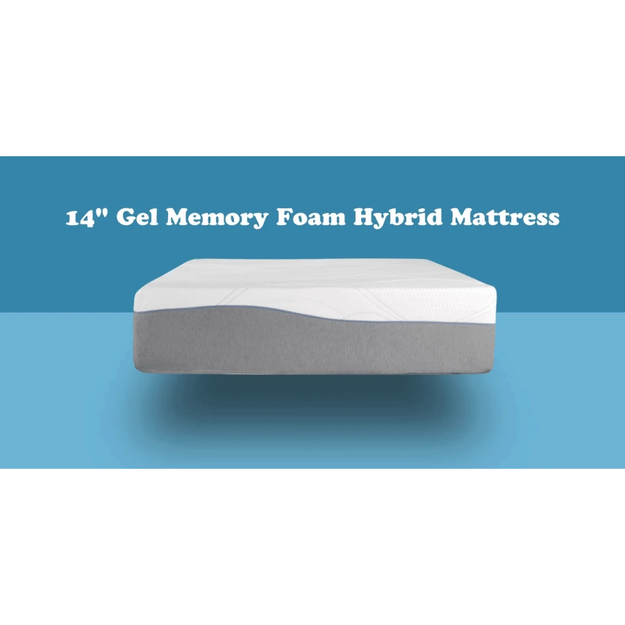 TWIN SIZE Kruger 14" Medium Cooling Gel Memory Edge Support Pocket