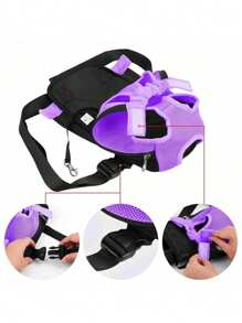 新款宠物背包猫狗专用前胸背包柔软透气网眼便携外出包狗包狗狗包猫包猫包小狗包防水保暖轻便简约大容量外出必备 - 彩色 - 查看 2