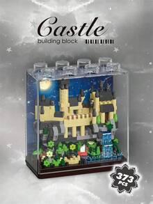 1 城堡积木、婚礼城堡、冰雪城堡、公主城堡，适合生日礼物、圣诞节礼物、感恩节礼物，适合客厅装饰和桌面装饰，创意情人节礼物。缓解压力和压力的活动。家庭建设。 - 彩色 - 查看 6