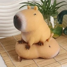 有趣的 Kapybara 挤压玩具 - 放松和淘气的动物，快速弹跳，耐用的橡胶，独特的动物挤压玩具，完美的派对礼物和节日礼物，非常适合复活节、万圣节、圣诞节、感恩节礼物，成人橡胶减压玩具 - 彩色 - 查看 8