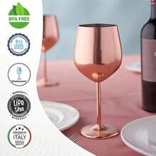 2 件/1 套，18 盎司/500 毫升，304 不锈钢高脚红酒杯，金色、黑色、玫瑰金色，适用于葡萄酒、香槟、威士忌、鸡尾酒、果汁饮料、户外野餐，适用于酒吧、KTV、餐厅、酒店俱乐部、派对、家庭厨房、可用洗碗机清洗、葡萄酒储存容器、房间装饰，可用于饮用水、咖啡等，适用于厨房、餐厅、酒吧、派对、聚会、男友礼物、父亲礼物、圣诞派对、圣诞装饰礼物、情人节礼物、派对、生日装饰