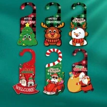 钻石画圣诞门标志吊坠套件用于门装饰，圣诞节 5D 特殊形状钻石水晶钻石艺术挂门按数字套件适合成人工艺品 DIY 礼物 - 彩色 - 查看 17