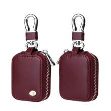 PU 人造皮革无线耳机保护套 - 高级防护罩，兼容 Airpods 1、2、3、Pro 2 和 Pro - 柔软触感、减震、防刮设计移动电源旅行便携式充电器充电器盒学校大学耳机盒线包电子包线整理器移动电源充电器 - 紫色 - 查看 10