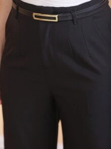 Women Pants - 黑色 - View 4