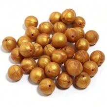 20 件/包硅胶糖果色圆珠，适合制作珠宝，可爱的 DIY 配件 - 20個/包 - 查看 23