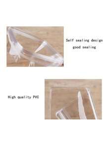 100 个 PVC 透明自封袋，防尘防氧化塑料袋，用于包装耳环戒指项链手链吊坠 - 彩色 - 查看 8