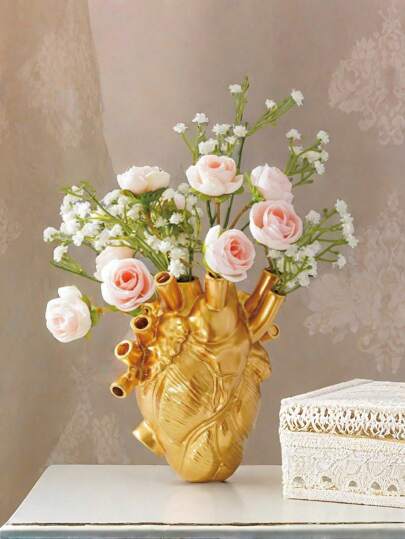 1 件北欧艺术立式花瓶客厅陶瓷插花创意样板房玄关家居桌面装饰摆件