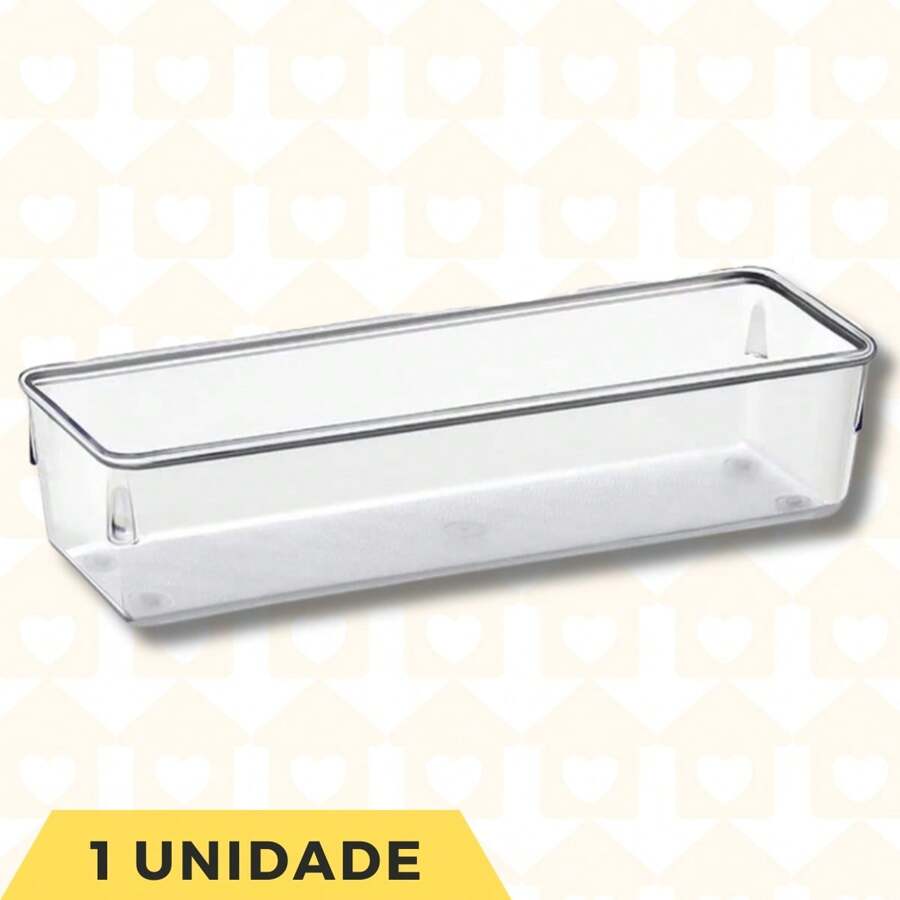 1 Large Rectangular Stackable Sturdy Multipurpose Organizer - Trong sáng - Xem 1