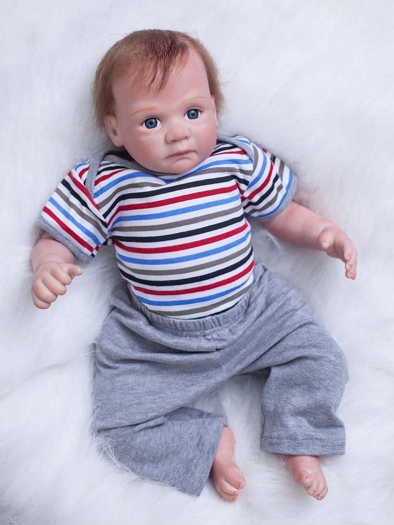 Bettie Doll head 1 and 4 20 Inch Doll Handmade Open Eyes Reborn Baby